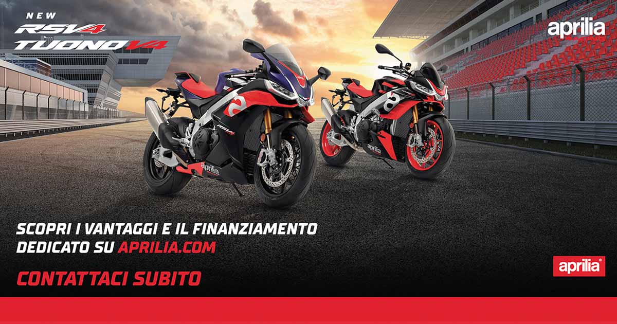 Gamma Aprilia V4 tua con finanziamenti dedicati