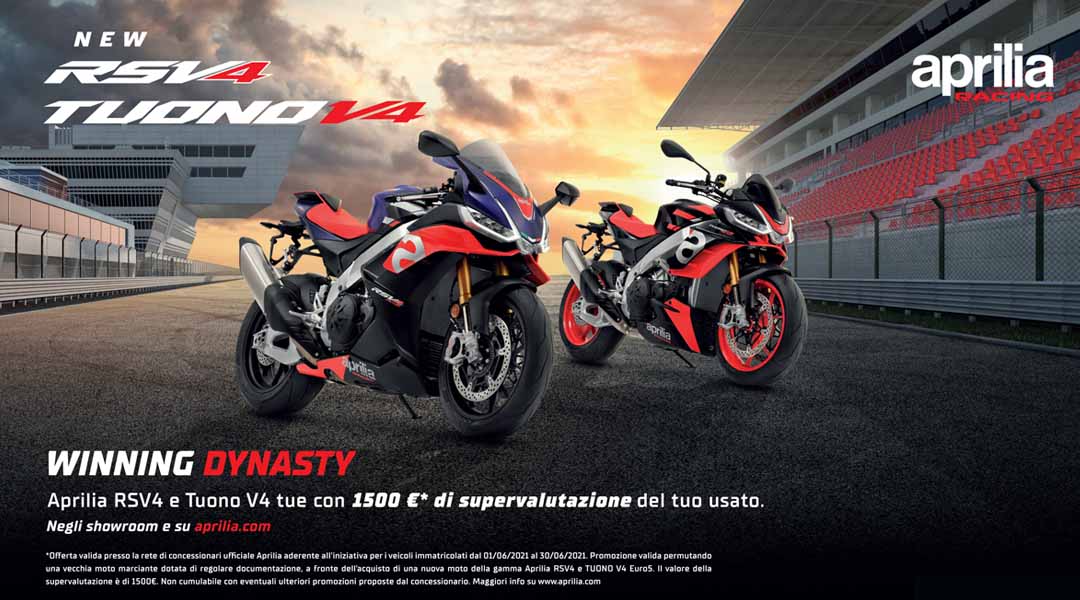 Aprilia V4 tua con supervalutazione dell’usato