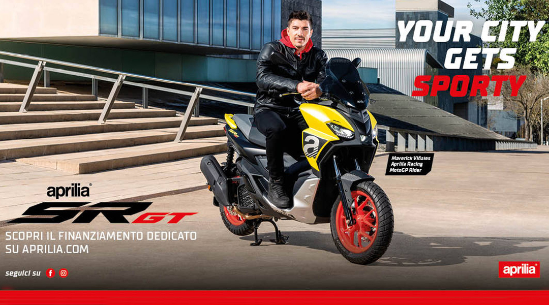 Aprilia SR GT: tuo con immatricolazione inclusa, solo da Mo.Vi