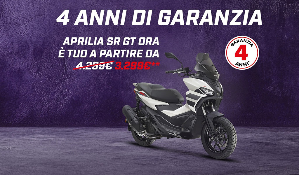 aprilia sr gt in promo da movi a torino