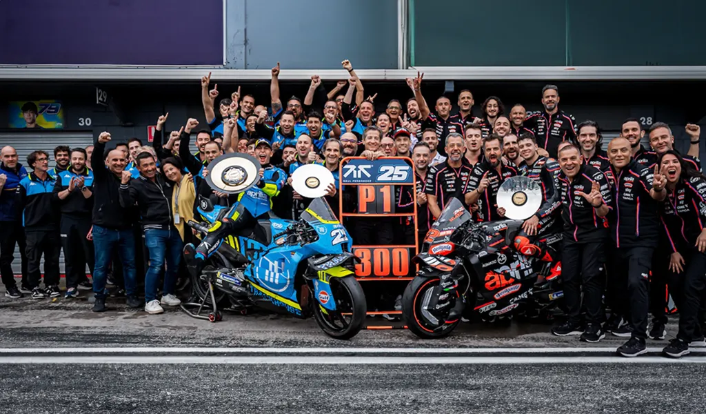 Aprilia Racing diventa il costruttore europeo più vincente nella storia del Motomondiale