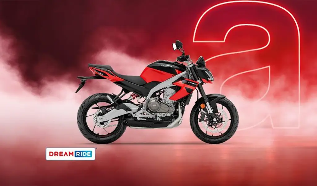 Tuono 457 Aprilia: a dicembre è tua da 3.300 Euro con DreamRide Gold